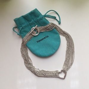 Tiffany & Co. heart necklace and bag